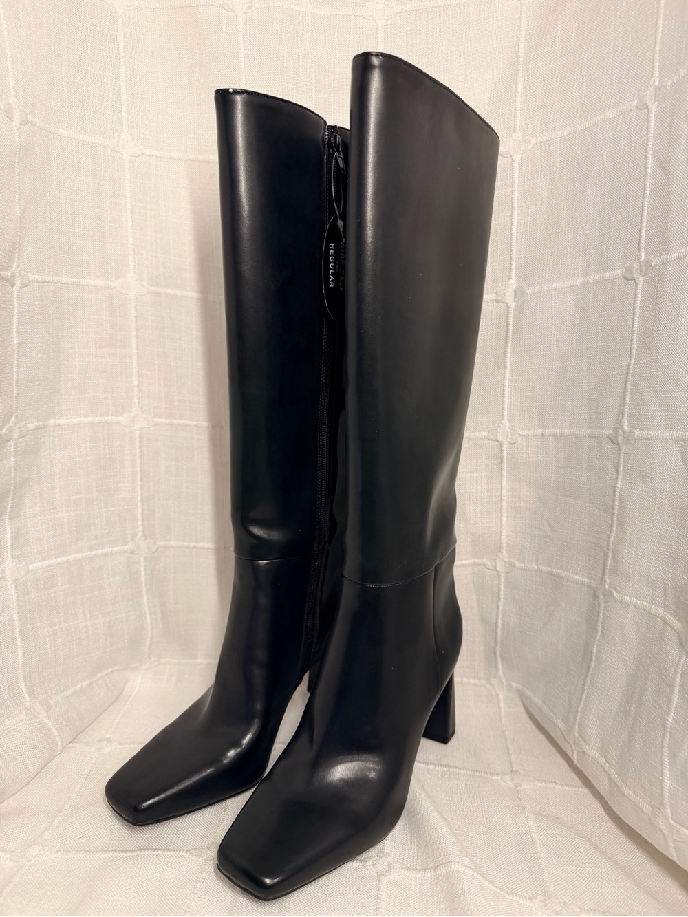 NWT INC Odina Black Wide Calf Knee High Boots 7.5M